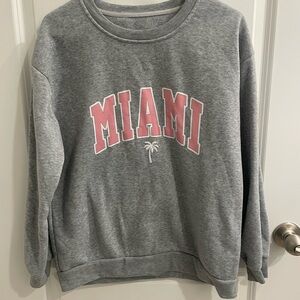 Soft Gray Fleece Sweatshirt